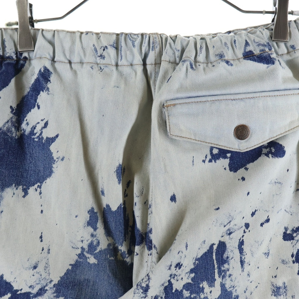 CELINE(セリーヌ) 21SS Bleach Jogger Denim Pants ブリーチ ジョガー デニムパンツ ホワイト/インディゴ 2N394651M