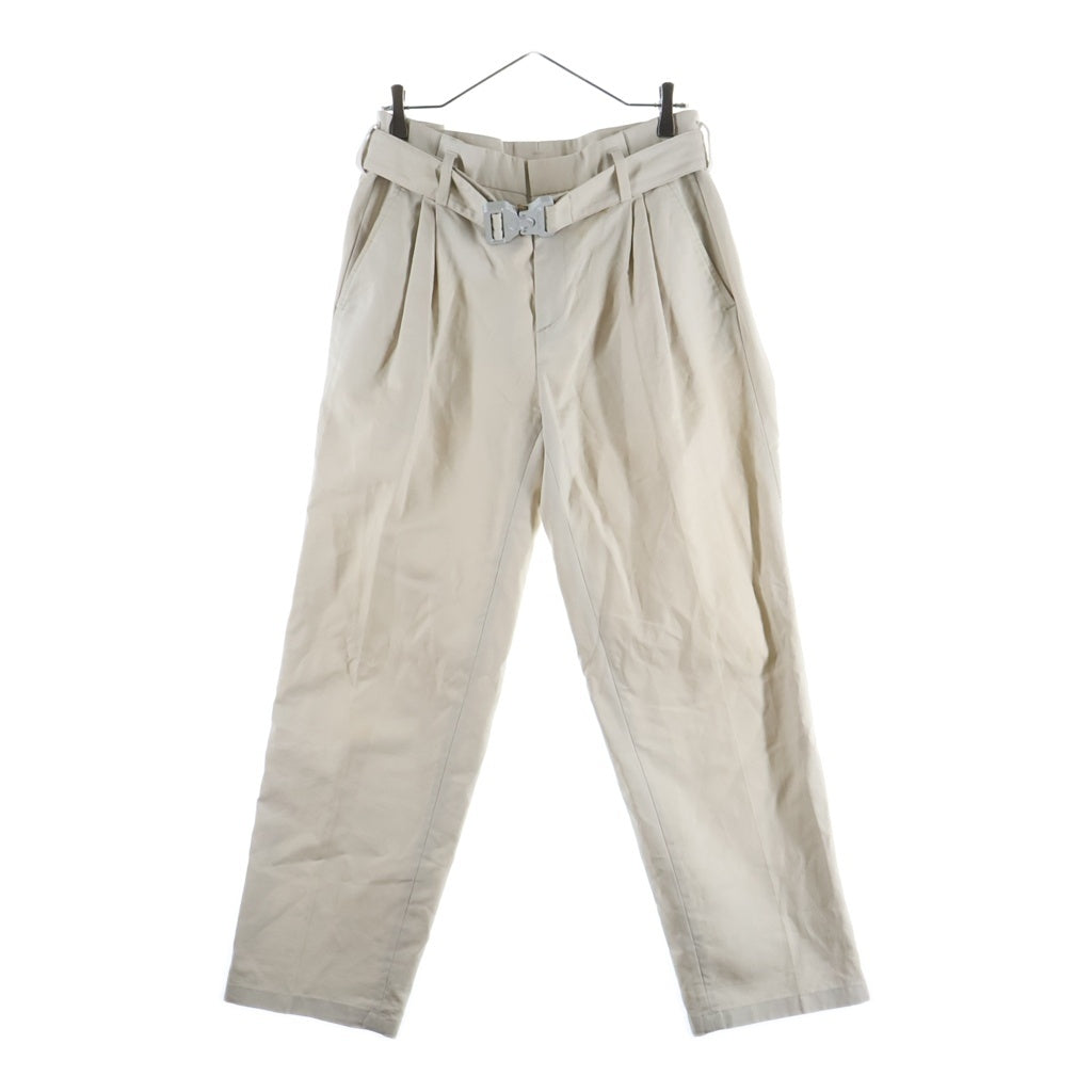 Christian Dior(クリスチャンディオール) 20SS ローラーコースターバックル フロントタック ロングパンツ ベージュ 023C130A4451