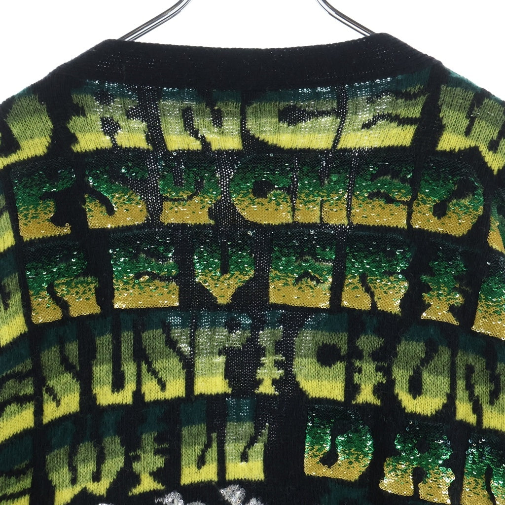 CELINE(セリーヌ) Oversized Sequin Embellished Wool Jacquard Cardigan オーバーサイズ スパンコール装飾 ウールジャカードカーディガン マルチ 2A82W515Q