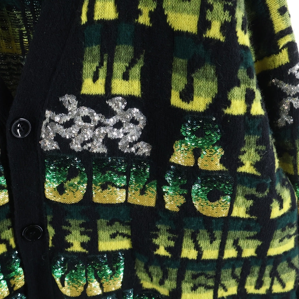 CELINE(セリーヌ) Oversized Sequin Embellished Wool Jacquard Cardigan オーバーサイズ スパンコール装飾 ウールジャカードカーディガン マルチ 2A82W515Q