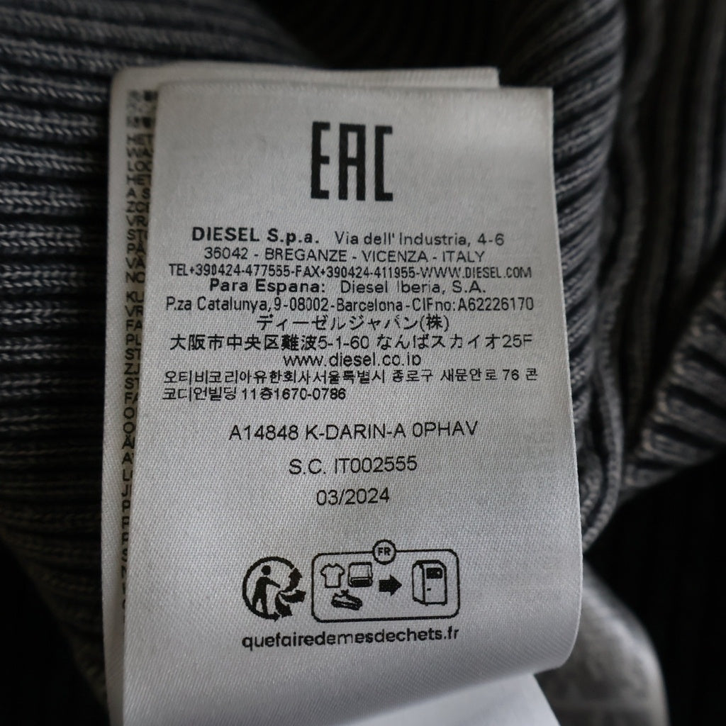 DIESEL(ディーゼル) K-Darin-A Long Sleeve Knit ロングスリーブ ニット レディース ブラック A14848