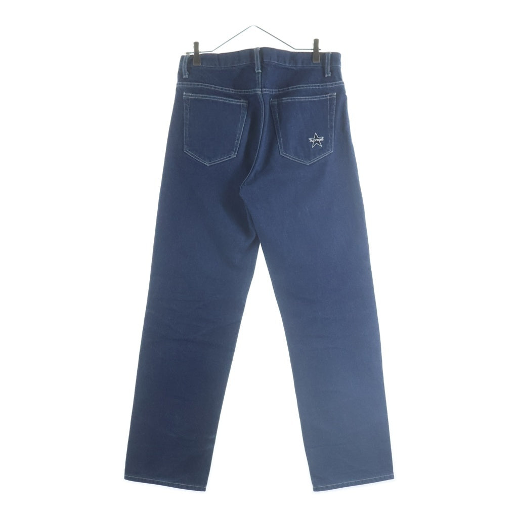 SUPREME(シュプリーム) Star Logo Denim Pants スターロゴ デニムパンツ ストレートデニムパンツ インディゴ