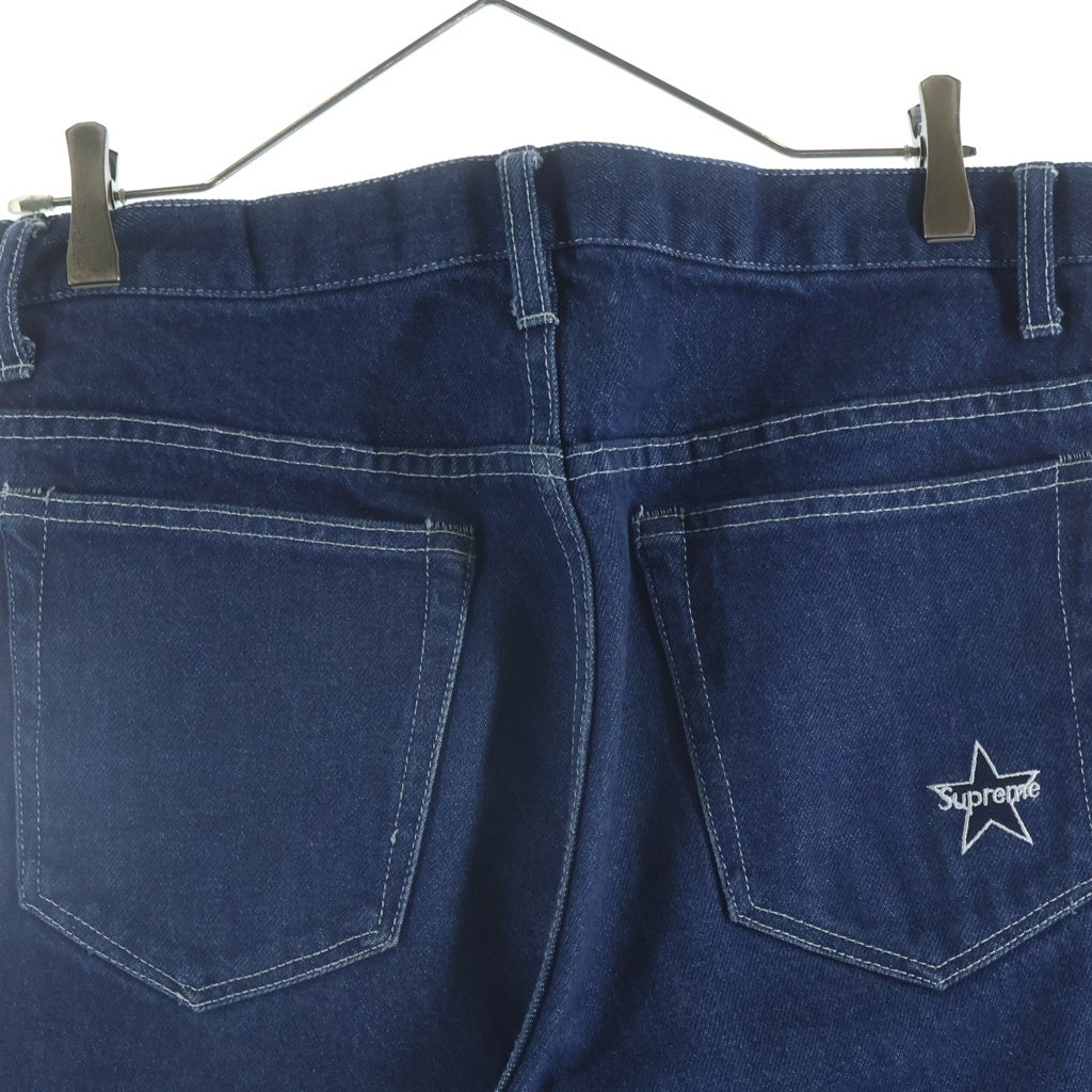 SUPREME(シュプリーム) Star Logo Denim Pants スターロゴ デニムパンツ ストレートデニムパンツ インディゴ