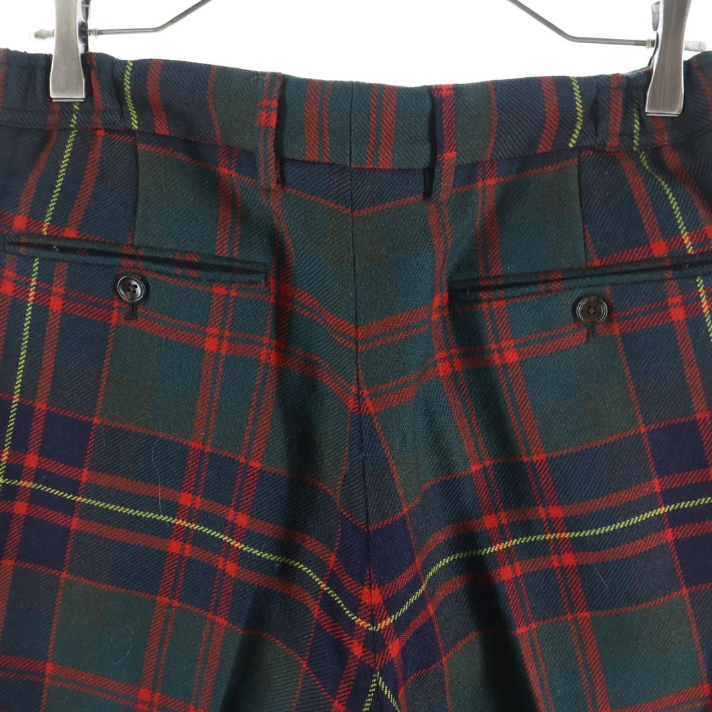 GUCCI(グッチ) ウール タータンチェックパンツ テーパードパンツ マルチカラー 521858 Z597H