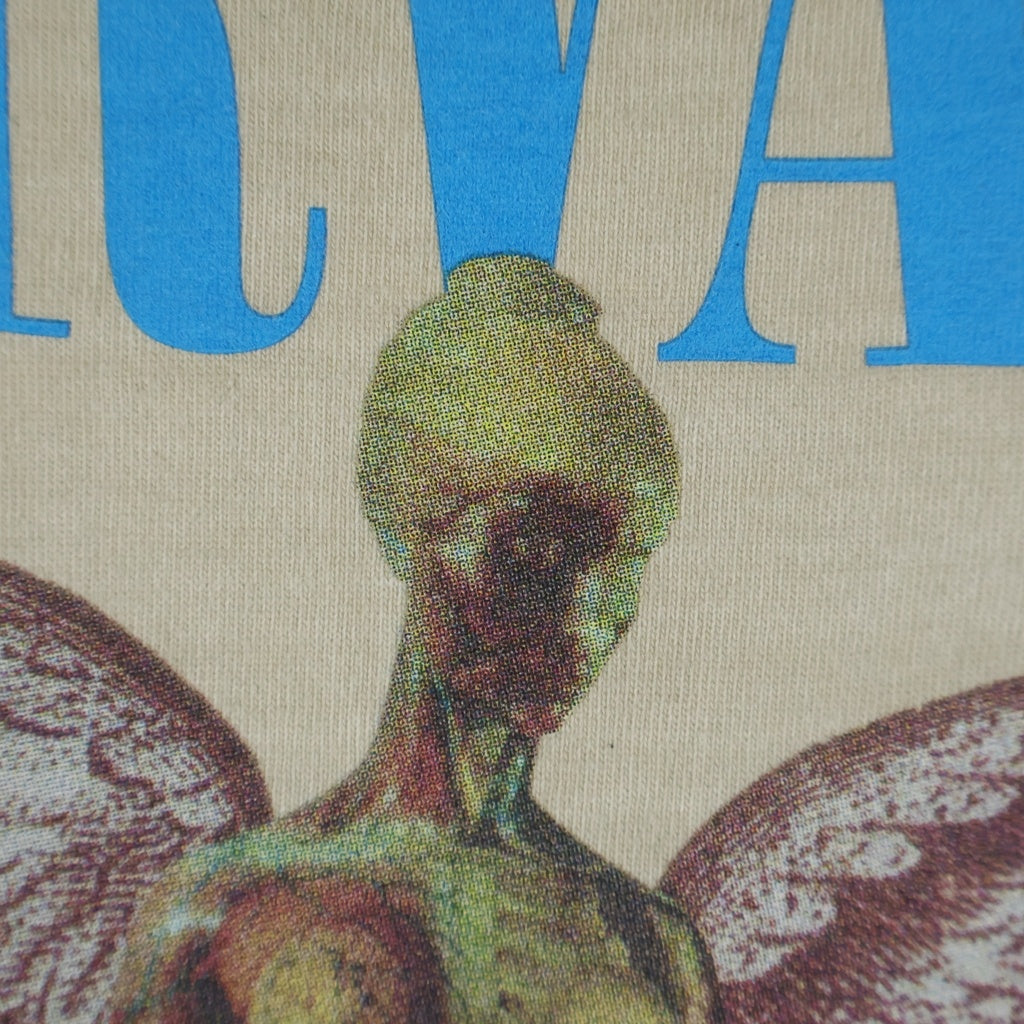 WIND AND SEA(ウィンダンシー) ×NIRVANA IN UTERO ニルヴァーナプリント 半袖Tシャツ カットソー ベージュ WDS-O-NVN-25-Q4-03
