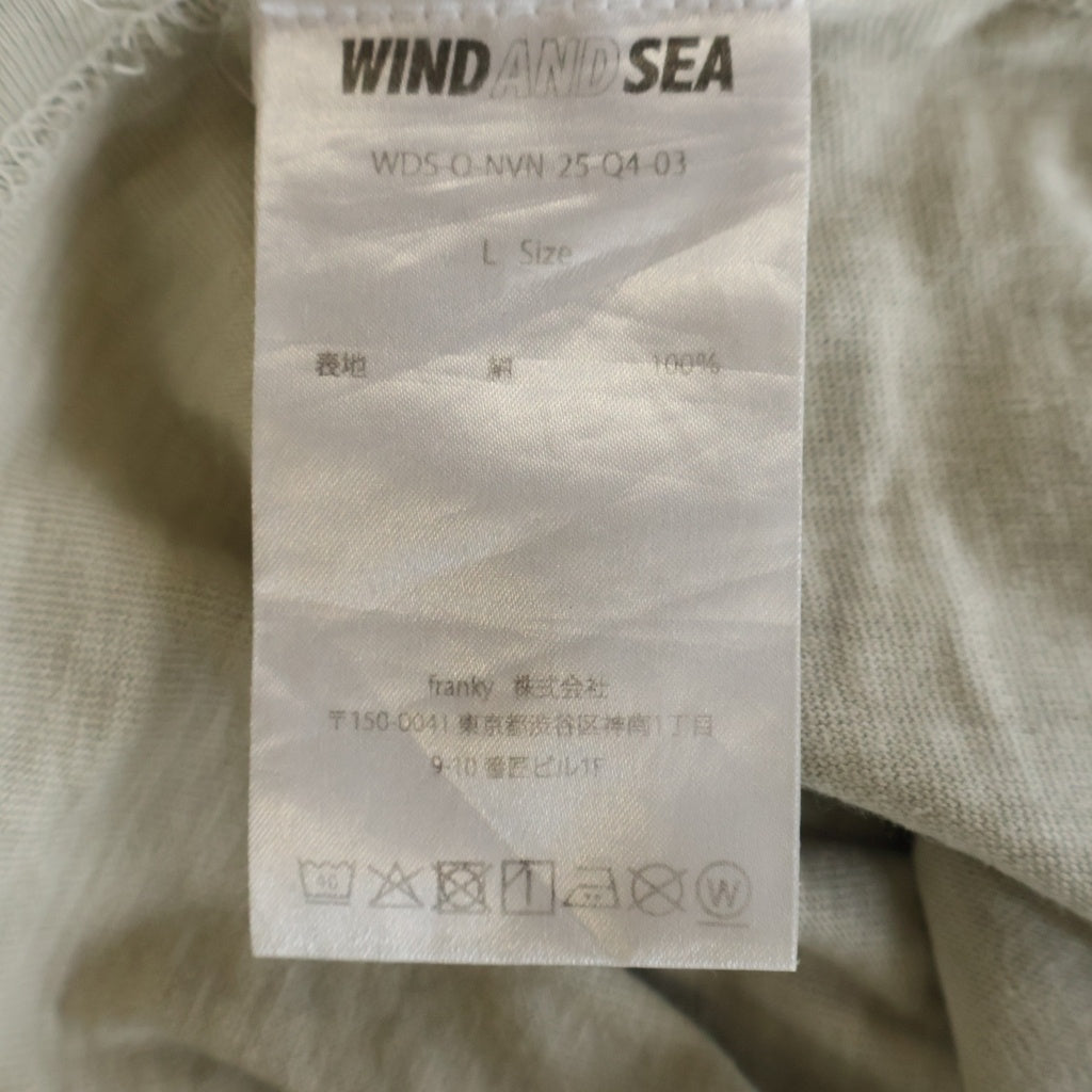WIND AND SEA(ウィンダンシー) ×NIRVANA IN UTERO ニルヴァーナプリント 半袖Tシャツ カットソー ベージュ WDS-O-NVN-25-Q4-03
