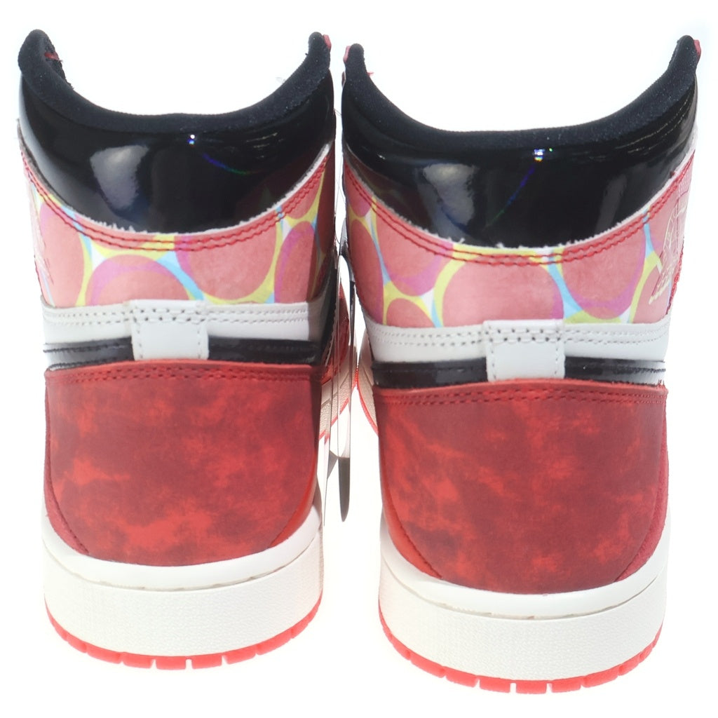 NIKE(ナイキ) AIR JORDAN 1 RETRO HIGH OG エアジョーダン1 レトロ スパイダーマン レザーハイカットスニーカー レッド/ホワイト US9/27cm DV1748-601