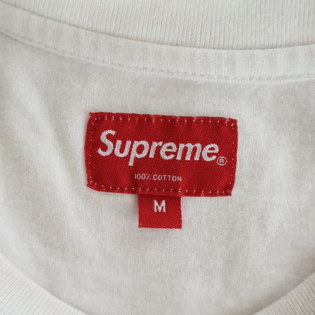 SUPREME(シュプリーム) 20SS Studded L/S Top ロゴスタッズプリント クルーネック長袖カットソーTシャツ ホワイト