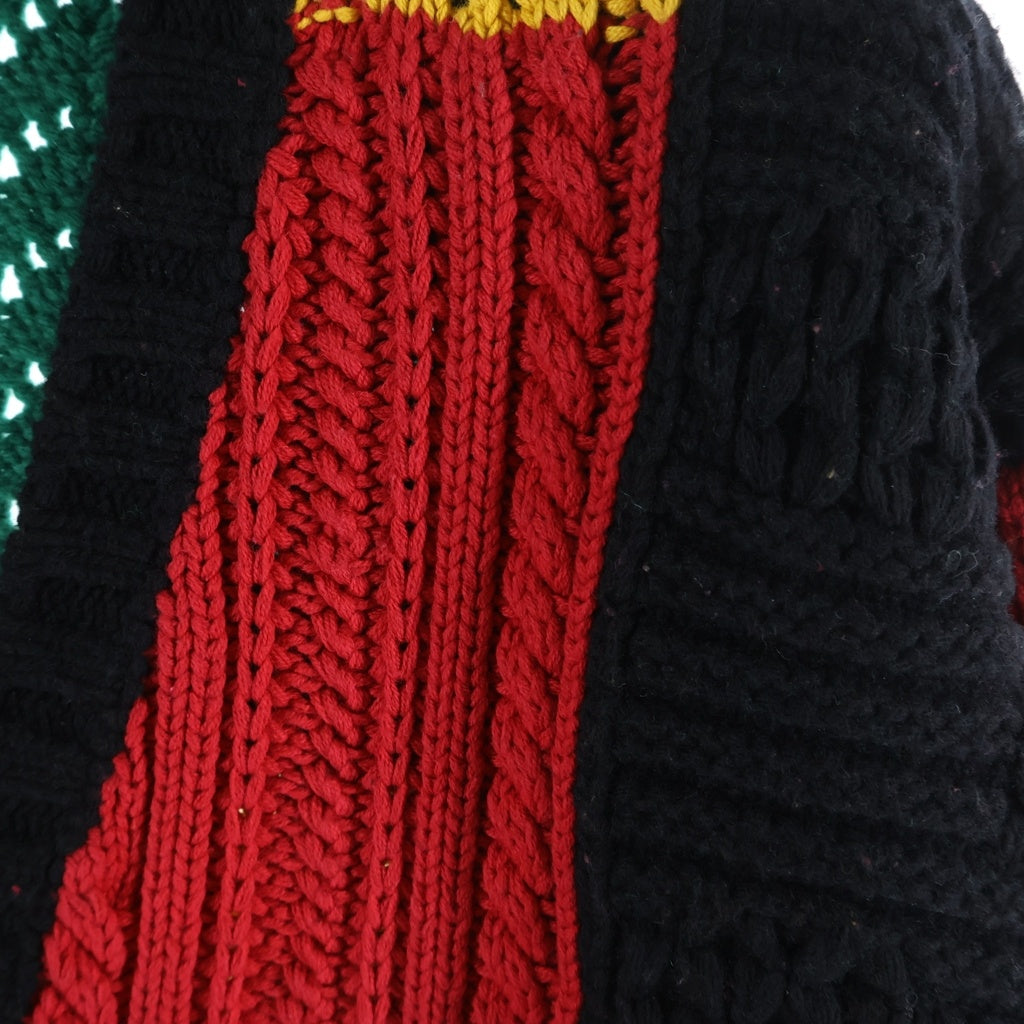 SUPREME(シュプリーム) 23AW Patchwork Cable Knit Cardigan パッチワークケーブルニットカーディガン マルチカラー