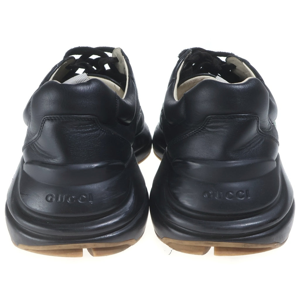 GUCCI(グッチ) RHYTON GGスプリーム レザーダットスニーカー ブラック 552851