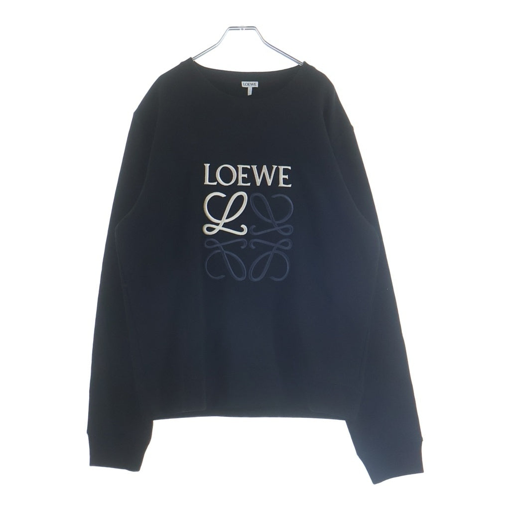 LOEWE(ロエベ) 22AW ANAGLAM LOGO SWEATSHIRT アナグラムロゴ プルオーバースウェットトレーナー ブラック