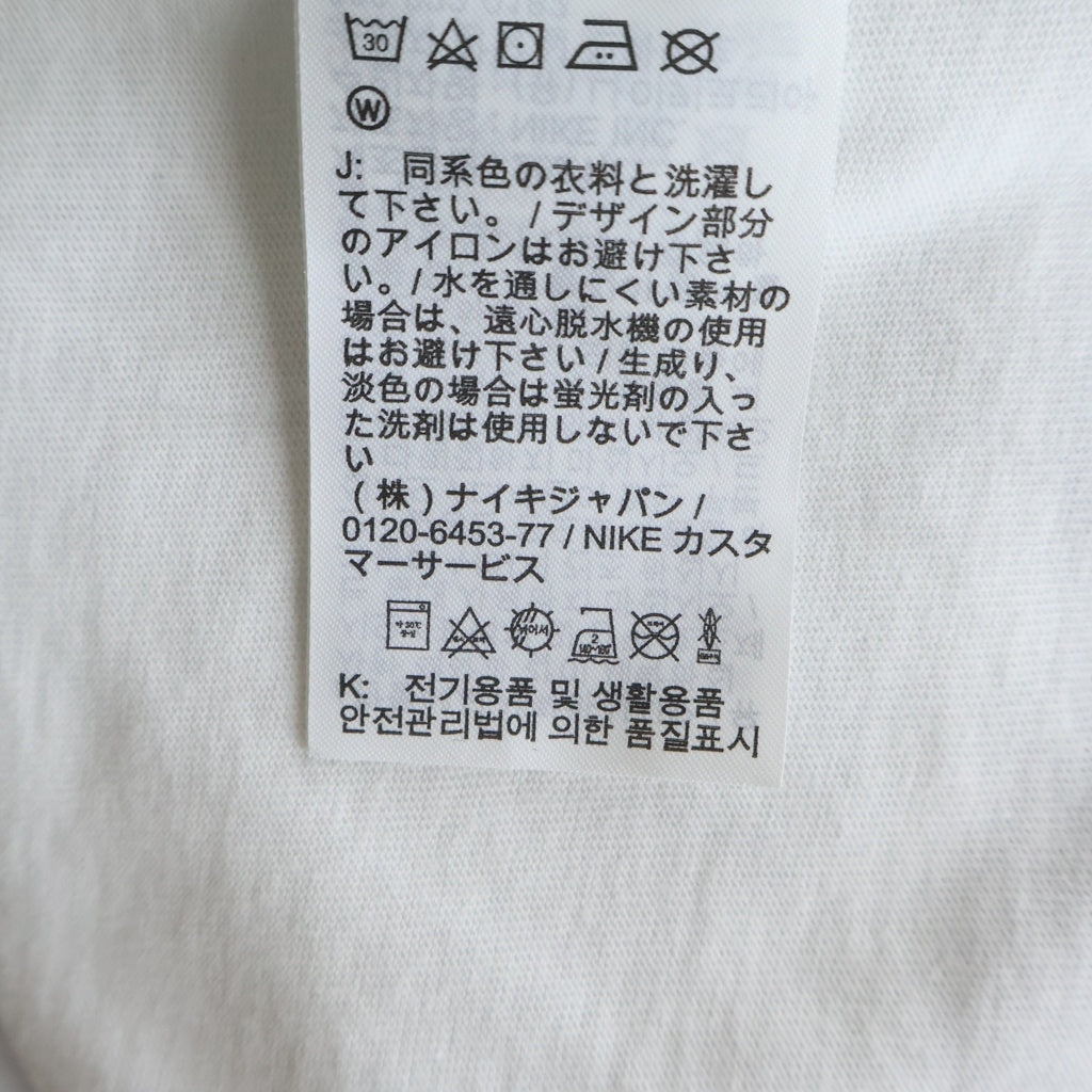 NIKE(ナイキ) ×STUSSY 8 BALL TEE ストゥーシー フロント8ボールプリント クルーネック半袖カットソーTシャツ ホワイト DO9322-100
