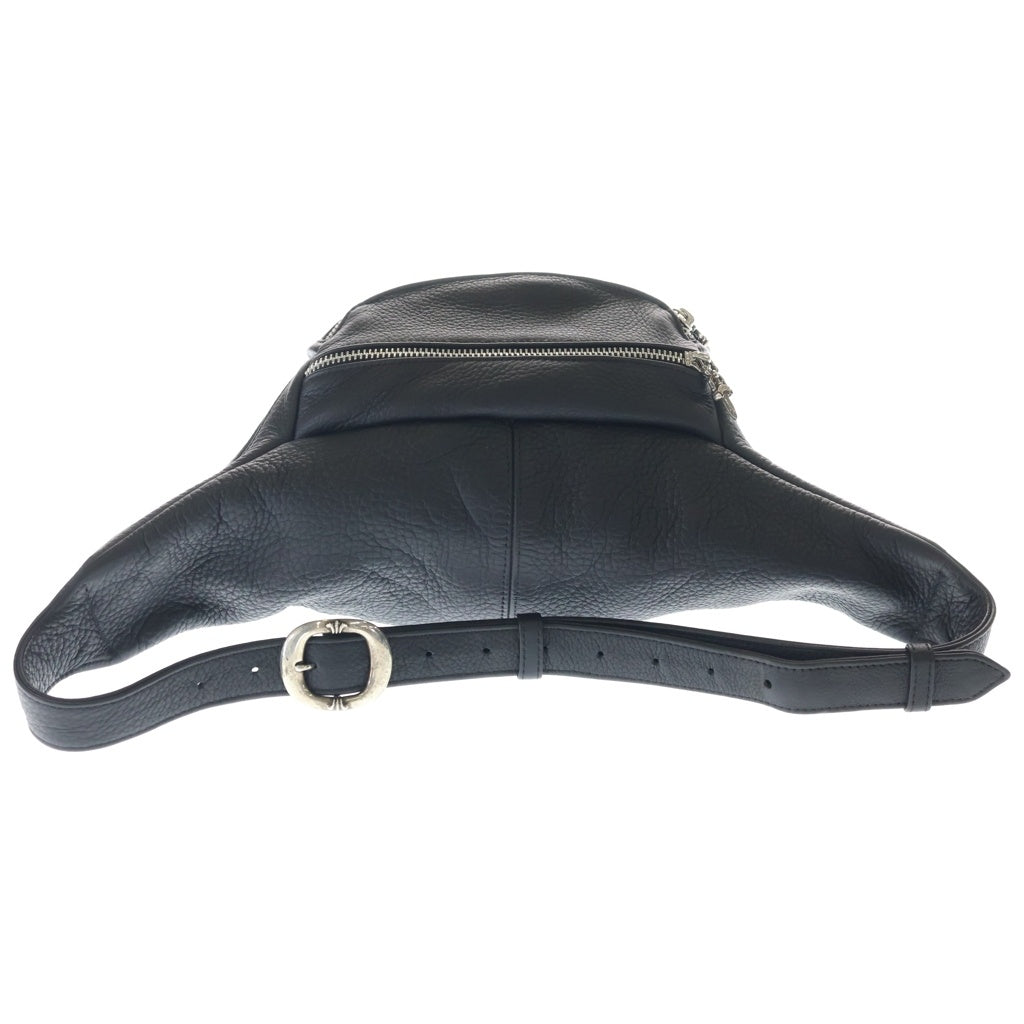 CHROME HEARTS(クロムハーツ) #1 SNAT PACK スナットパック ダガージップ ガンスリンガーベルト レザーウエストバッグ ブラック BCA378 ‐