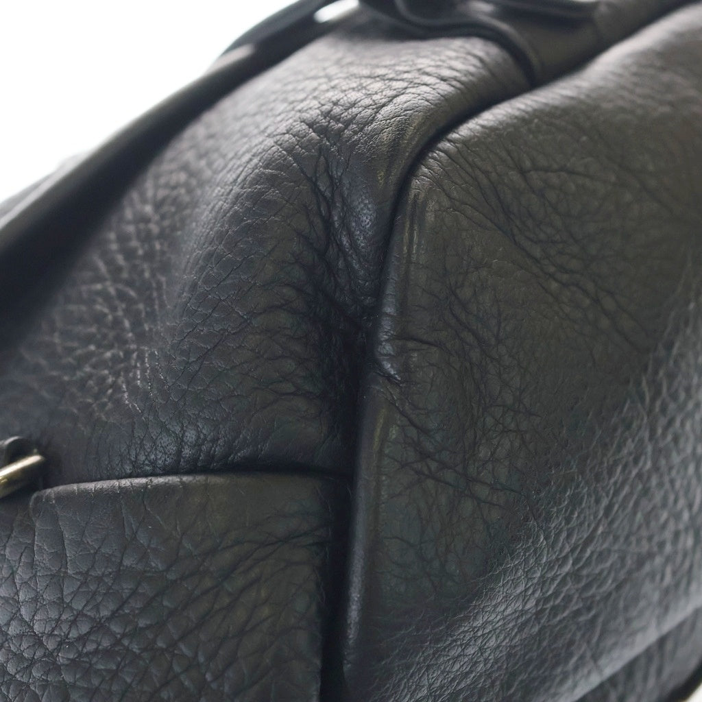 CHROME HEARTS(クロムハーツ) #1 SNAT PACK スナットパック ダガージップ ガンスリンガーベルト レザーウエストバッグ ブラック BCA378 ‐