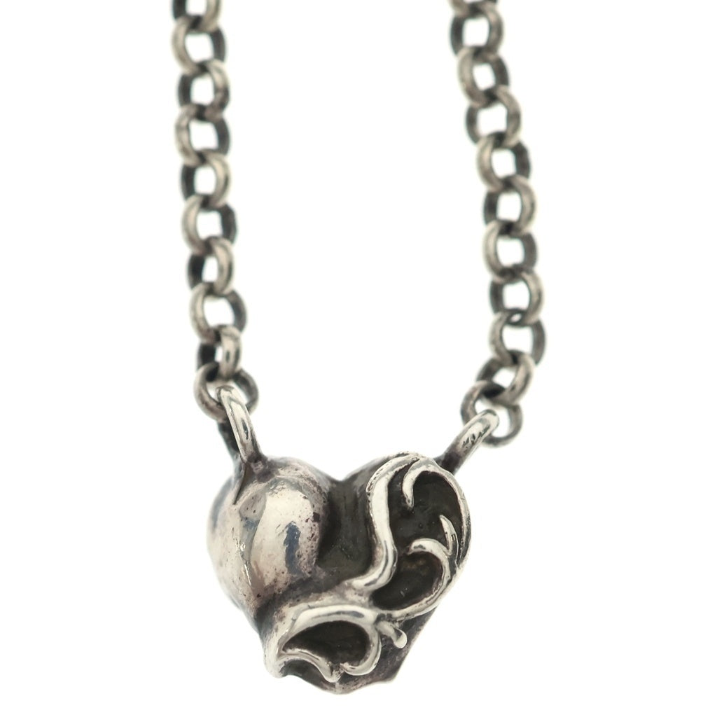 CHROME HEARTS(クロムハーツ) HEART NECKCHAIN R16 ハートロールチェーンネックレス 16inch シルバー ‐