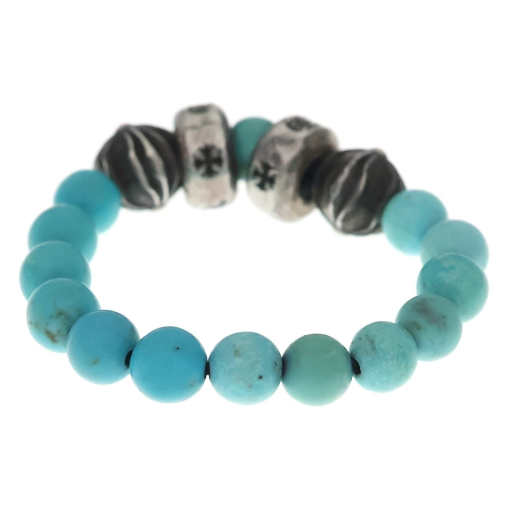 CHROME HEARTS(クロムハーツ) BEAD RING ビーズリング ブルー/シルバー