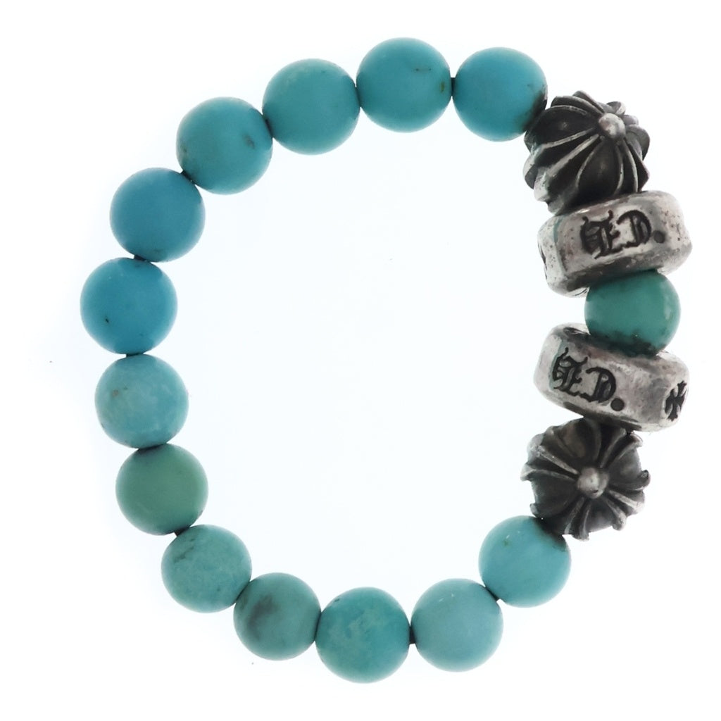 CHROME HEARTS(クロムハーツ) BEAD RING ビーズリング ブルー/シルバー