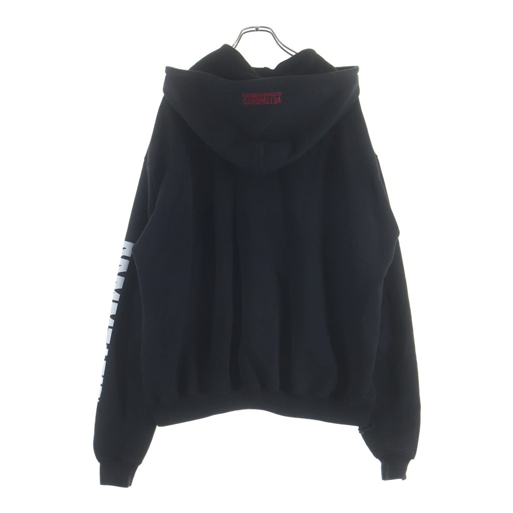 VETEMENTS(ヴェトモン) 18AW Rammstein hoodie ラムシュタイン プルオーバーパーカー フーディー ブラック