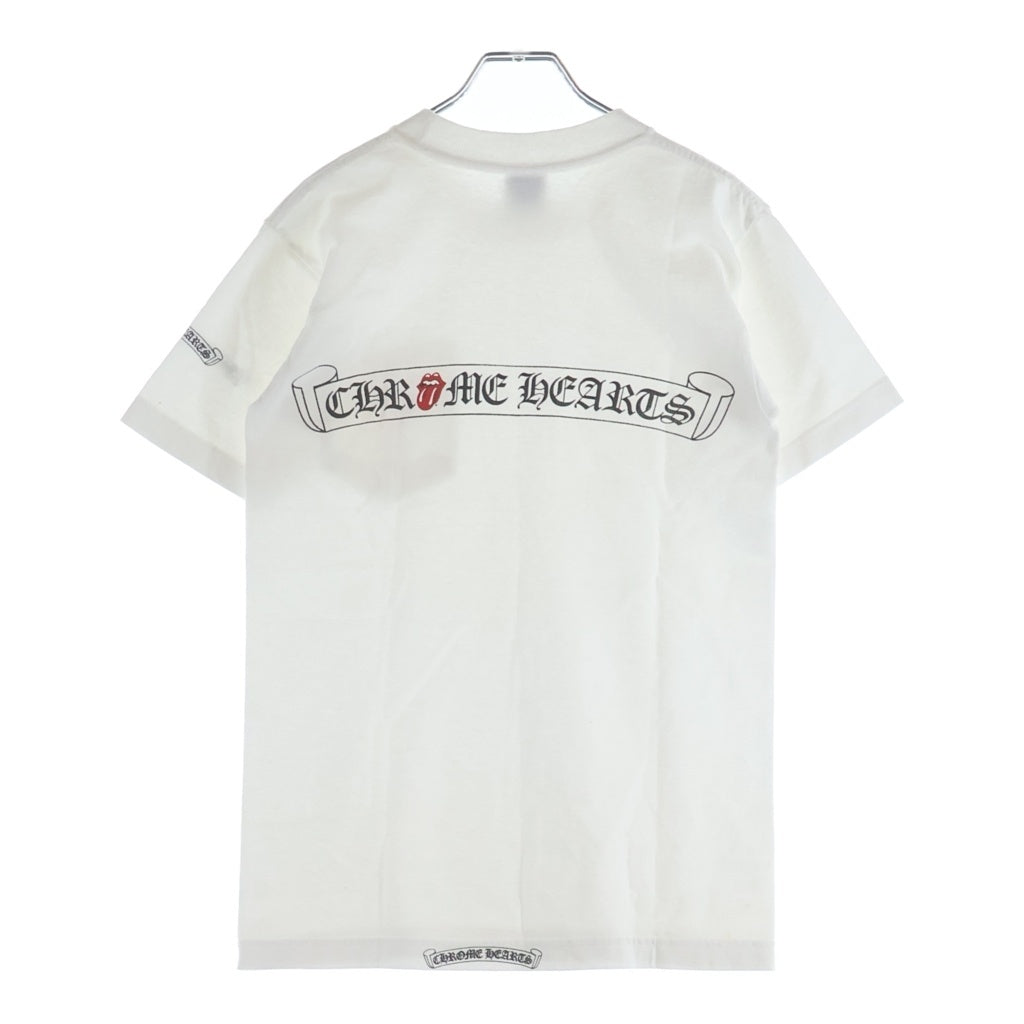 CHROME HEARTS(クロムハーツ) OLD CH T-SHIRT ROLLING STONES リップタン 半袖Tシャツカットソー ホワイト