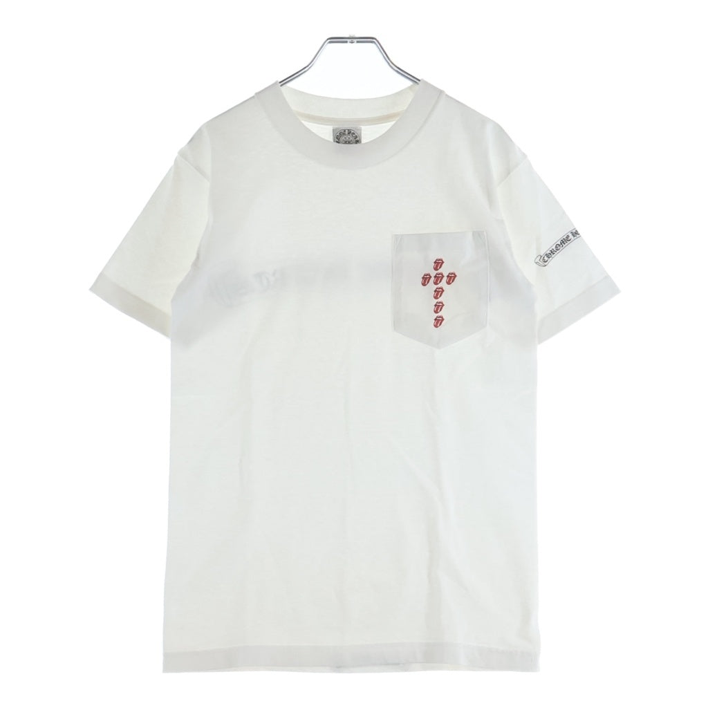 CHROME HEARTS(クロムハーツ) OLD CH T-SHIRT ROLLING STONES リップタン 半袖Tシャツカットソー ホワイト