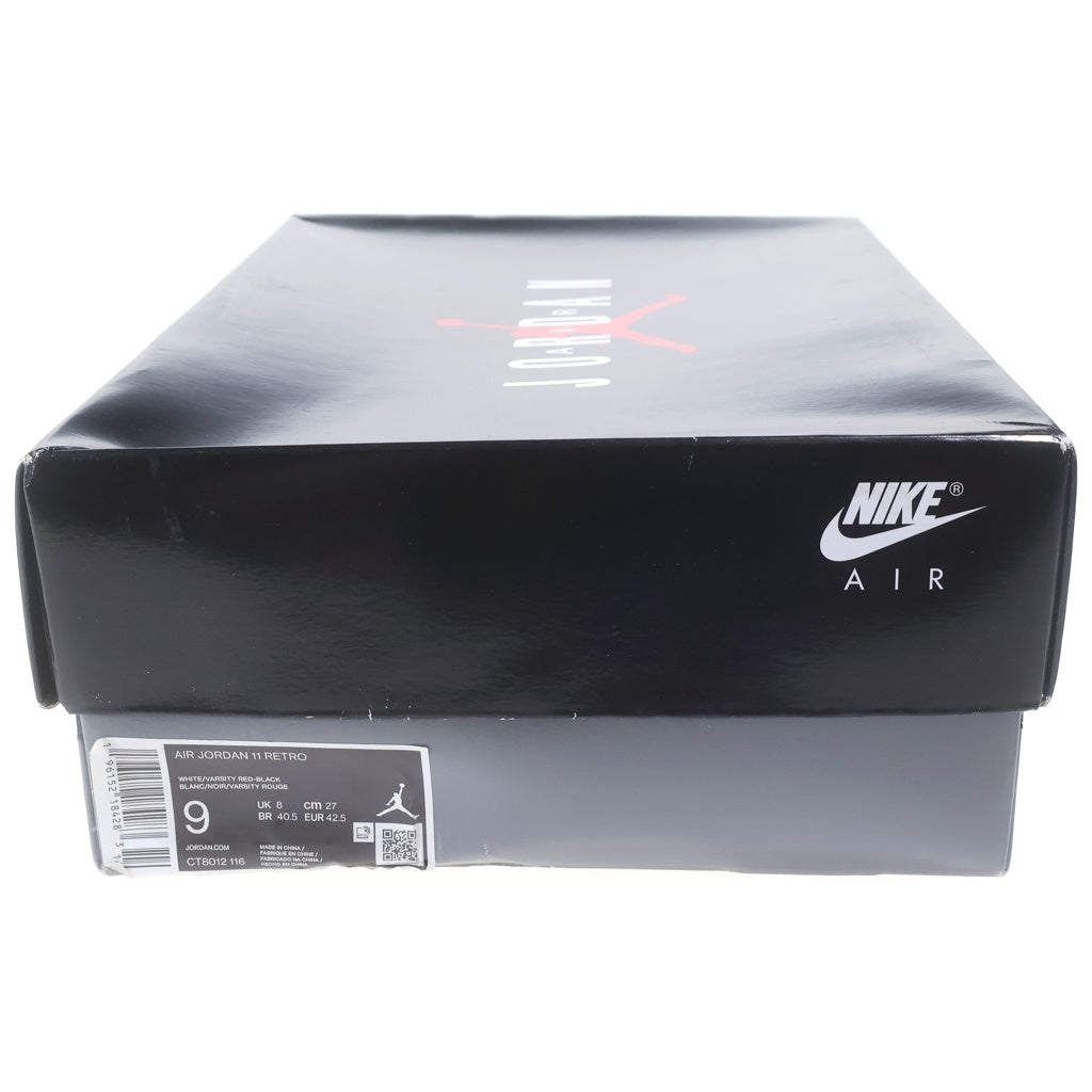 NIKE(ナイキ) AIR JORDAN 11 RETRO VARSITY RED CT8012-116 エアジョーダン11 レトロ バーシティレッド ハイカットスニーカー レッド/ホワイト US9/27cm
