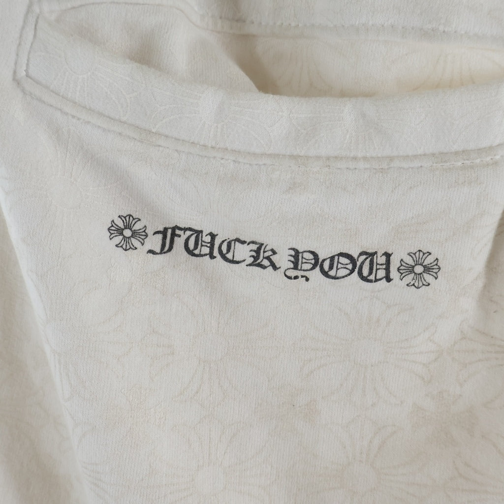 CHROME HEARTS(クロムハーツ) SWEAT PANTS CHプラス総柄 ホースシュープリント スウェットパンツ ホワイト