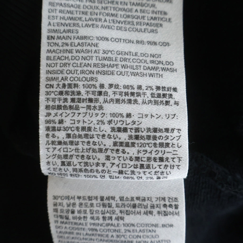 ami(アミ) Logo Hoodie ロゴプルオーバーパーカー フーディー ブラック BFUSW235.730