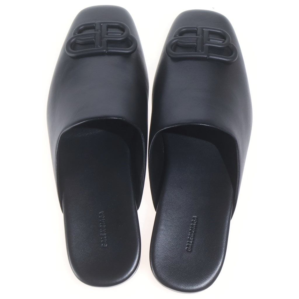 BALENCIAGA(バレンシアガ) Cosy BBレザーミュール サンダル ブラック 590935