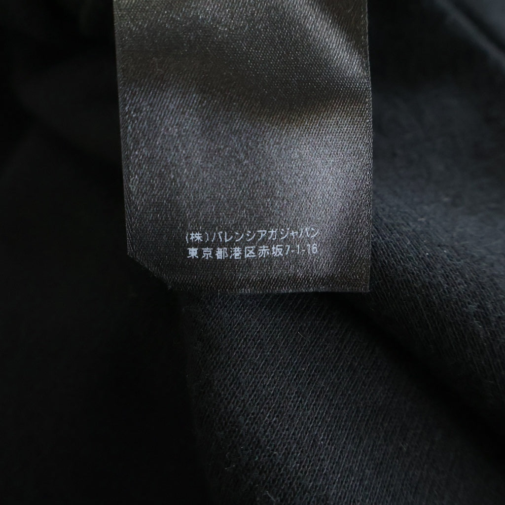 BALENCIAGA(バレンシアガ) フロントロゴ 肩掛けスウェット トレーナー ブラック 657858 TKV93