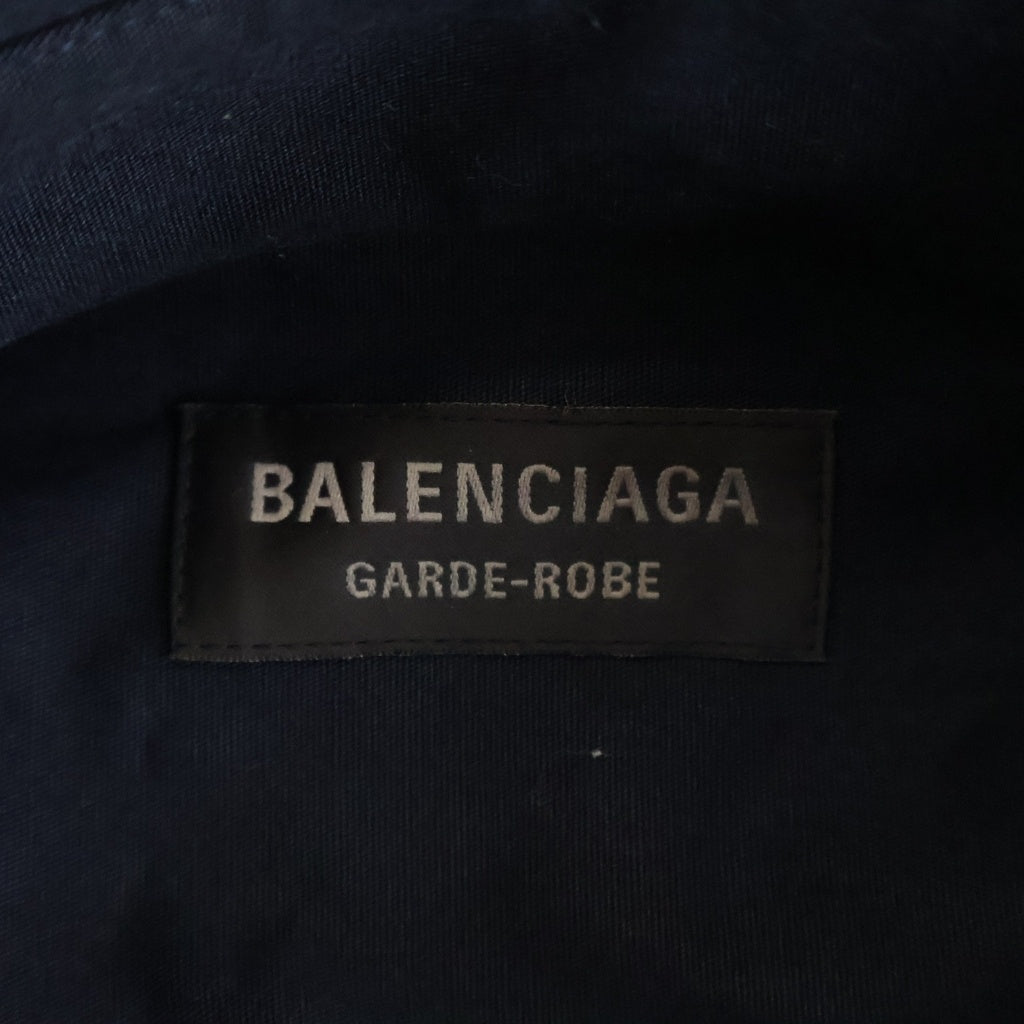 BALENCIAGA(バレンシアガ) 23SS COCOON SHIRT オーバーサイズコクーンシャツ ネイビー 725367 TNM15