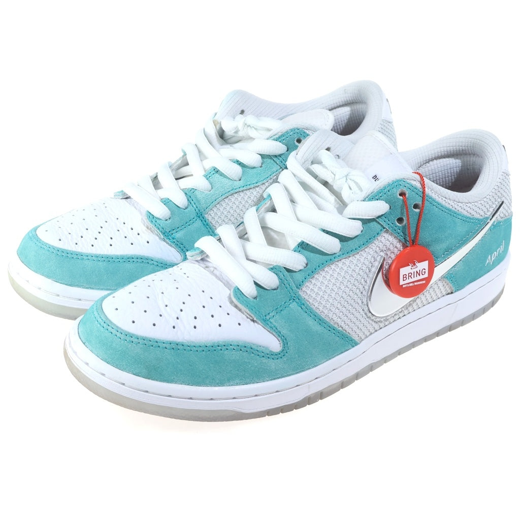 NIKE(ナイキ) ×APRIL SKATEBOARDS Dunk Low Pro エイプリルスケートボード SB ダンク ロー プロ QS ローカットシューズ スニーカー ホワイト/ブルー FD2562-400