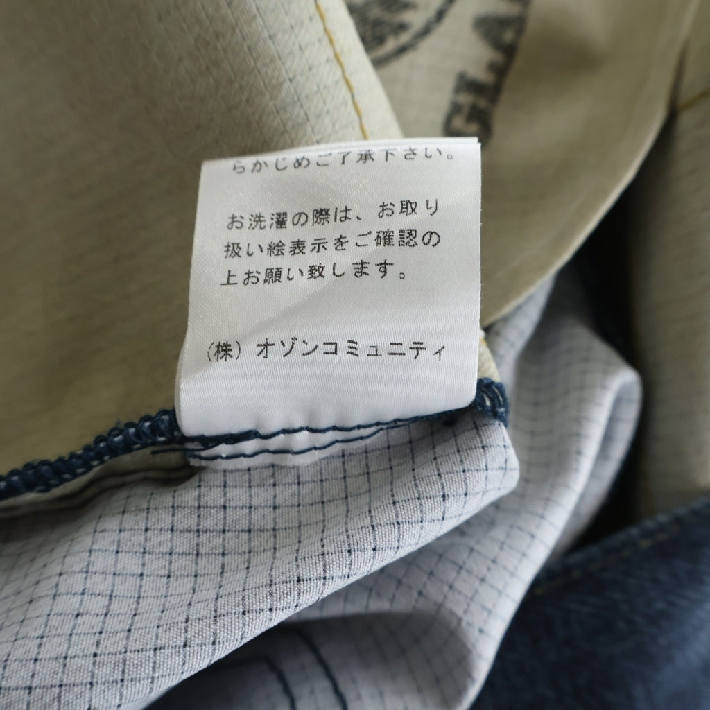 HYSTERIC GLAMOUR(ヒステリックグラマー) 22SS ART REMAKE トロンプルイユ デニム転写プリントストレートパンツ インディゴブルー 02222AP02