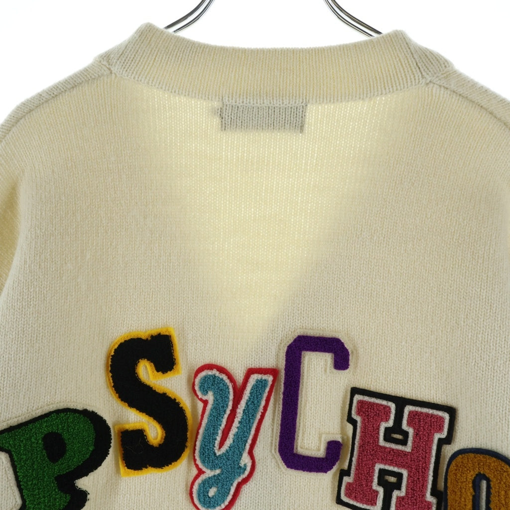 HYSTERIC GLAMOUR(ヒステリックグラマー) サイコワッペンカーディガン ニット ホワイト 02213ND03