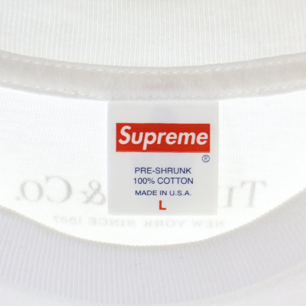 SUPREME(シュプリーム) ×TIFFANY & Co Box Logo Tee ティファニー ボックスロゴ半袖Tシャツ カットソー ホワイト