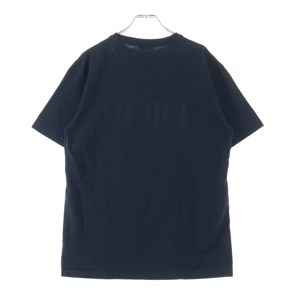 DIOR(ディオール) ロゴ刺繍 クルーネック半袖オーバーサイズカットソーTシャツ ブラック 183J685A0677