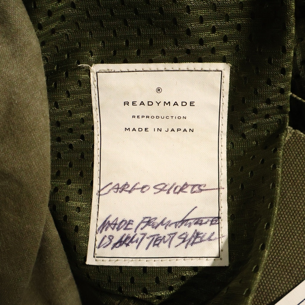 READY MADE(レディメイド) 24SS CARGO SHORTS カーゴショーツ ハーフパンツ カーキ REーCOーKHー00-00-273