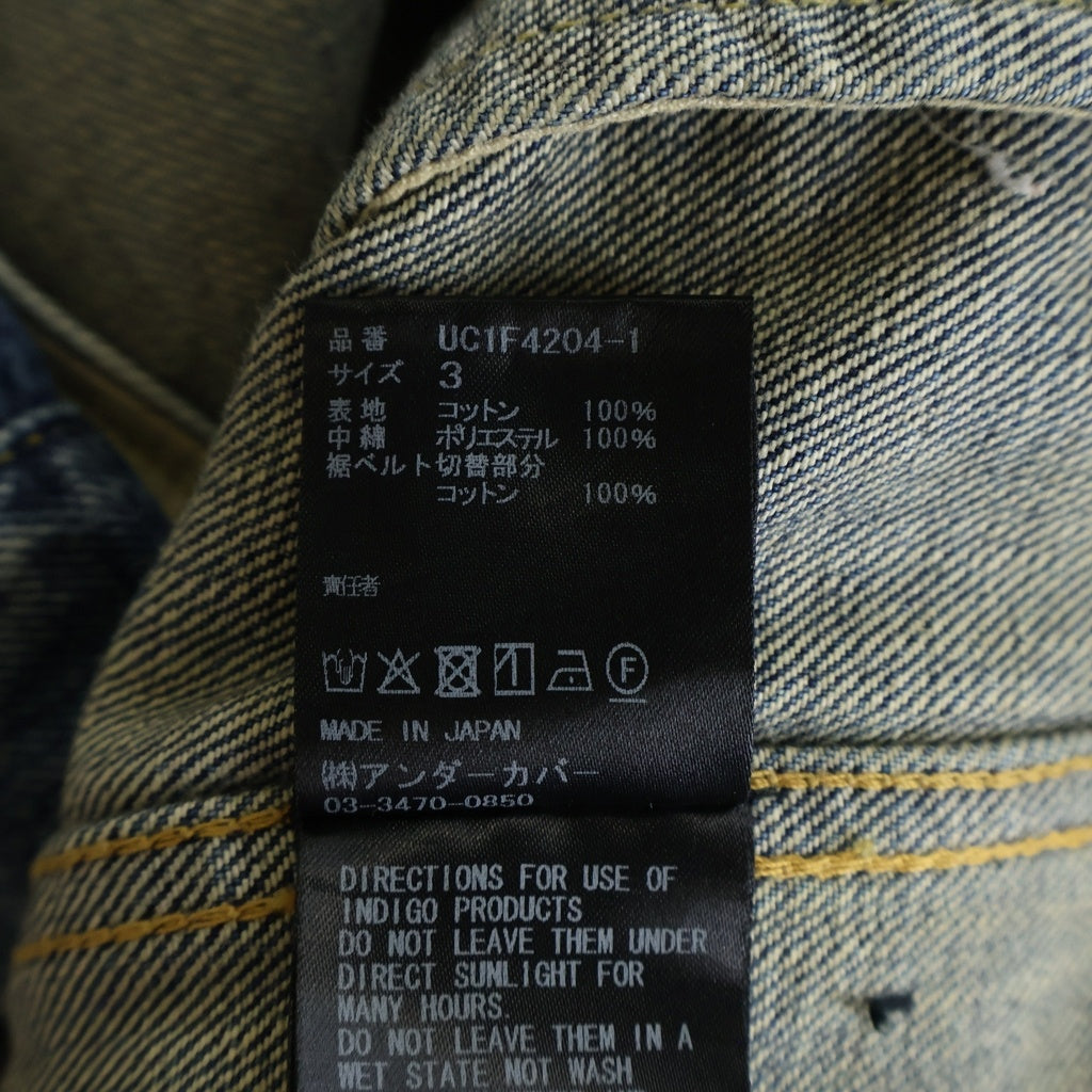 UNDERCOVER(アンダーカバー) 26SS but beautiful 加工デニムジャケット インディゴ UC1F4204-1