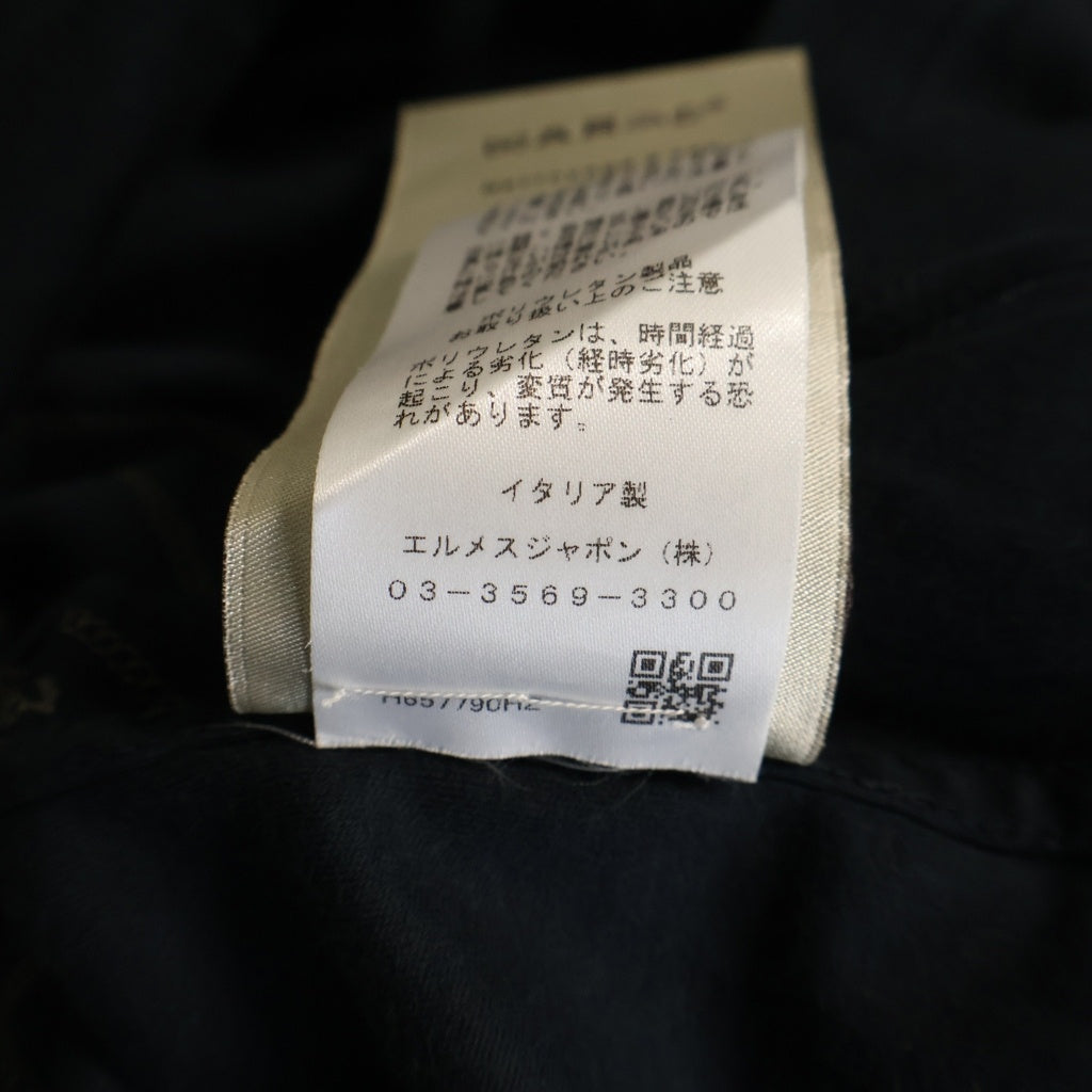 HERMES(エルメス) 黄金の拍車プリント クルーネック半袖カットソーTシャツ ネイビー H657790HZ