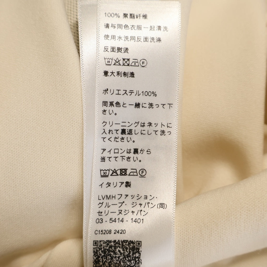 CELINE(セリーヌ) 25SS トリオンフ刺繍 サイドライン トラックパンツ ホワイト RP009121O.01EA