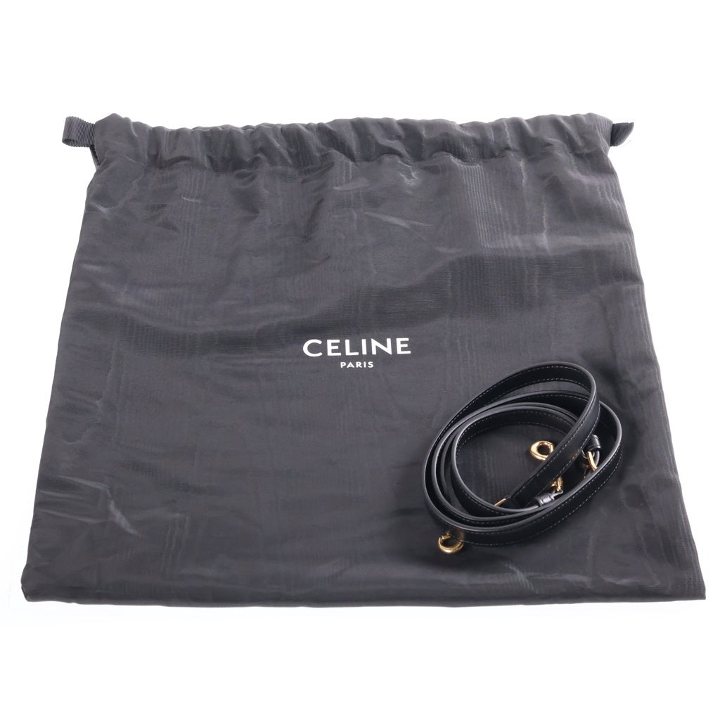 CELINE(セリーヌ) スモールボストン キュイル 2WAYハンドバッグ ブラック GD金具 レディース