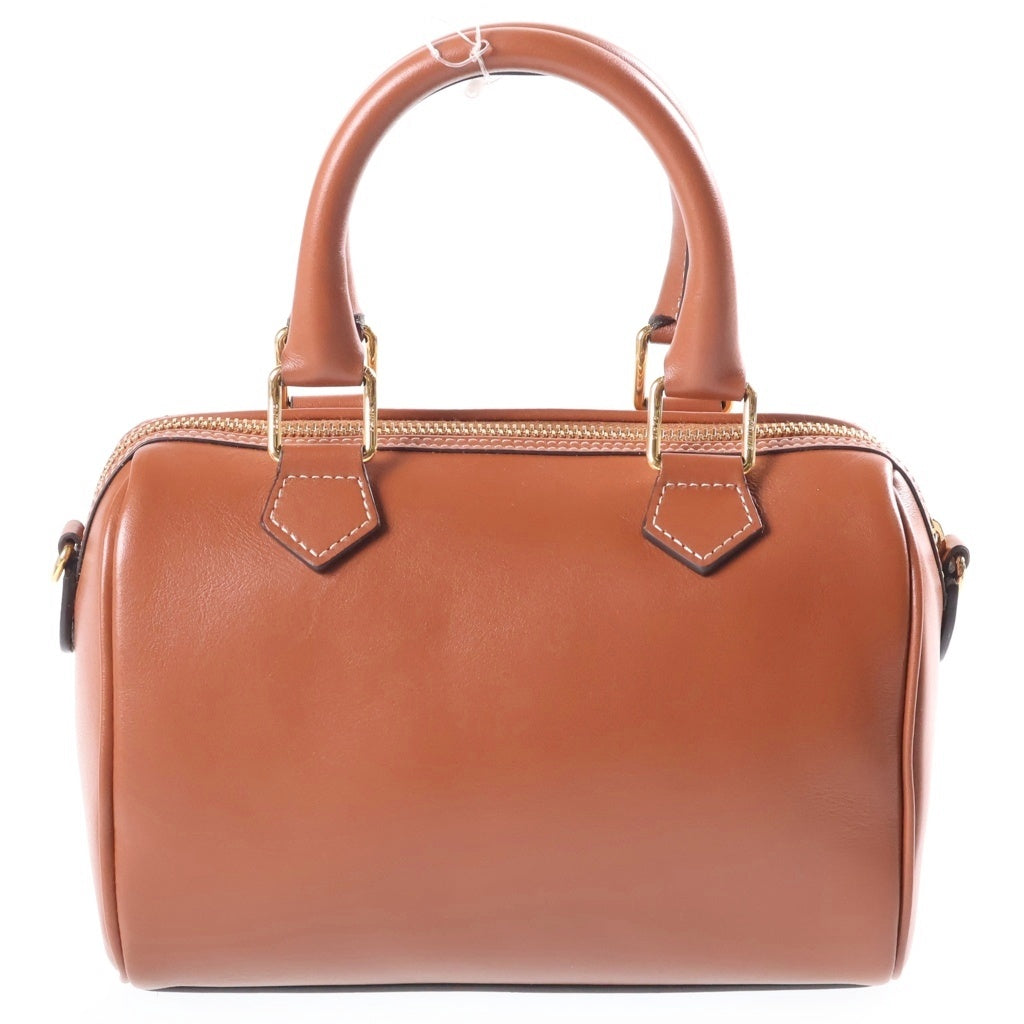 CELINE(セリーヌ) スモールボストン キュイル 2WAYハンドバッグ ブラウン GD金具 レディース