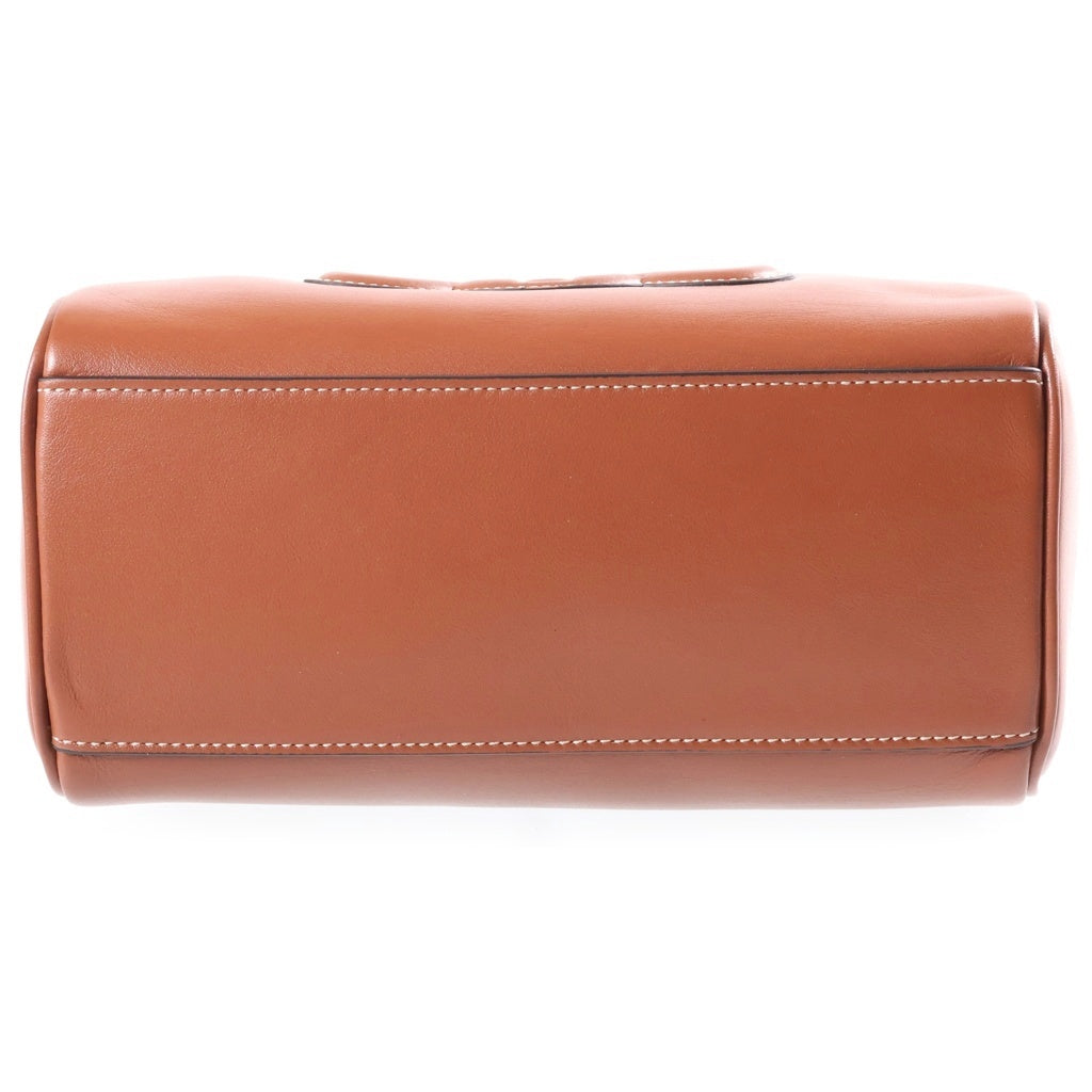 CELINE(セリーヌ) スモールボストン キュイル 2WAYハンドバッグ ブラウン GD金具 レディース