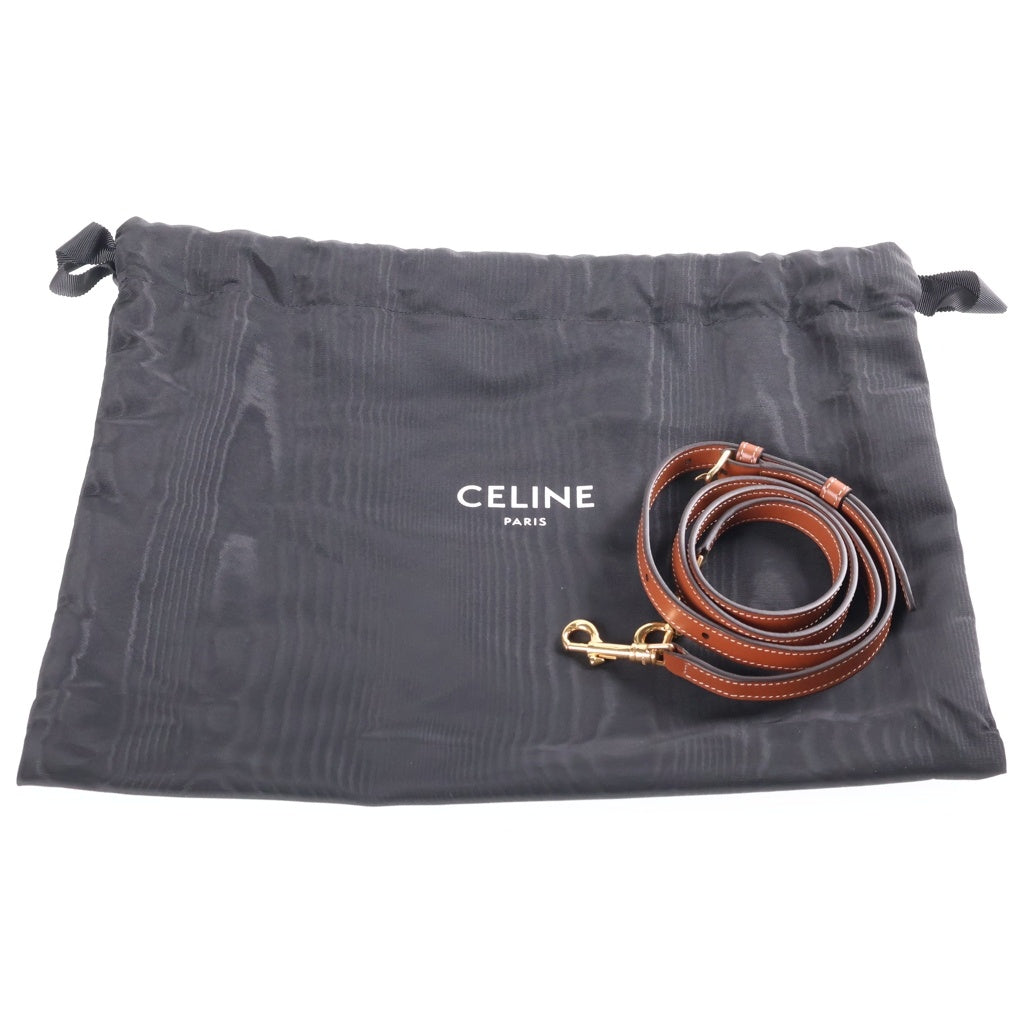 CELINE(セリーヌ) スモールボストン キュイル 2WAYハンドバッグ ブラウン GD金具 レディース