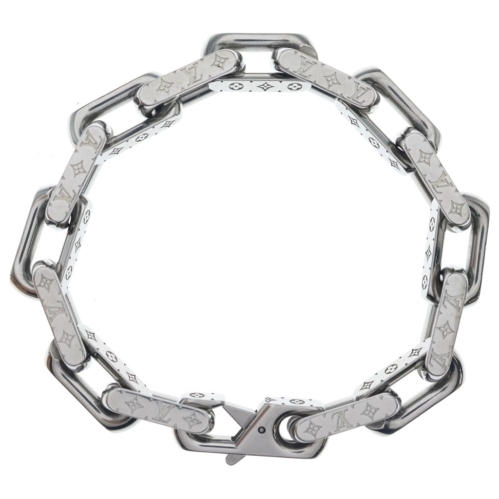 LOUIS VUITTON(ルイヴィトン) モノグラムチェーン ブレスレット シルバー M00308