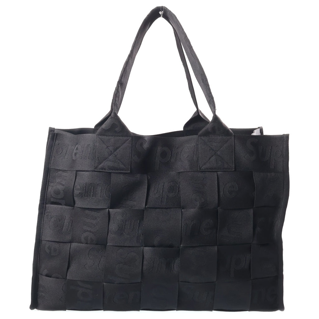 SUPREME(シュプリーム) 23SS Woven Large Tote ウーブン ラージ トートバック ブラック