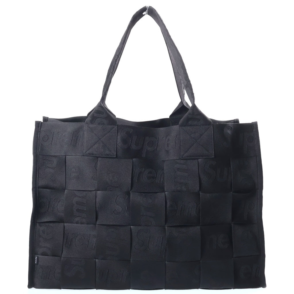 SUPREME(シュプリーム) 23SS Woven Large Tote ウーブン ラージ トートバック ブラック