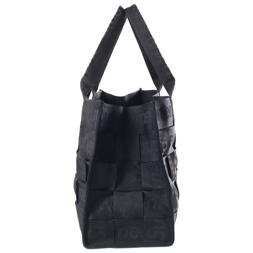 SUPREME(シュプリーム) 23SS Woven Large Tote ウーブン ラージ トートバック ブラック