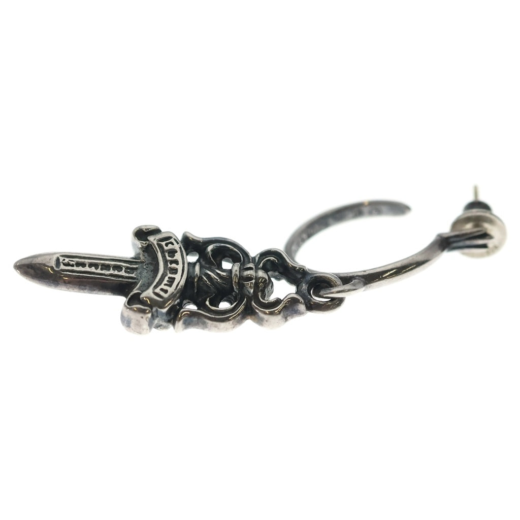 CHROME HEARTS(クロムハーツ) No5 DAGGER #5 ダガーフープ ピアス シルバー BCA106