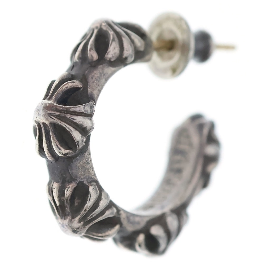 CHROME HEARTS(クロムハーツ) HOOP CROSS クロスバンド フープピアス シルバー BCA100