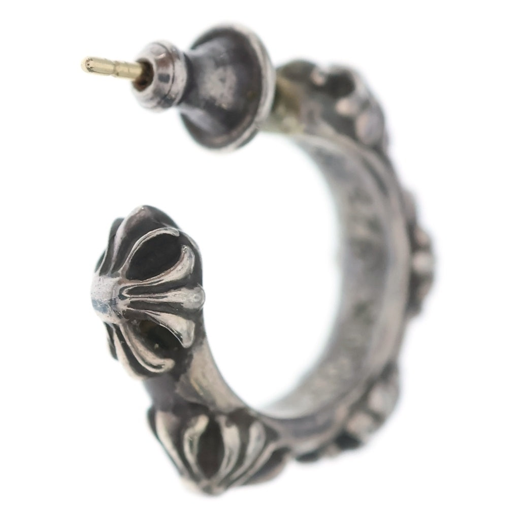 CHROME HEARTS(クロムハーツ) HOOP CROSS クロスバンド フープピアス シルバー BCA100